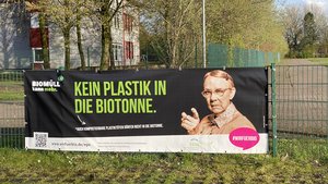 Kein Plastik in die Biotonne