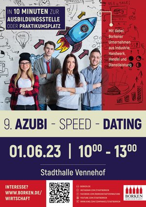 Am Donnerstag, 1. Juni 2023, findet bereits zum neunten Mal das Azubi-Speed-Dating in Borken statt.