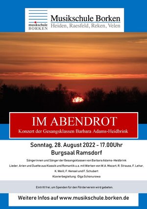 Plakat "Im Abendrot"