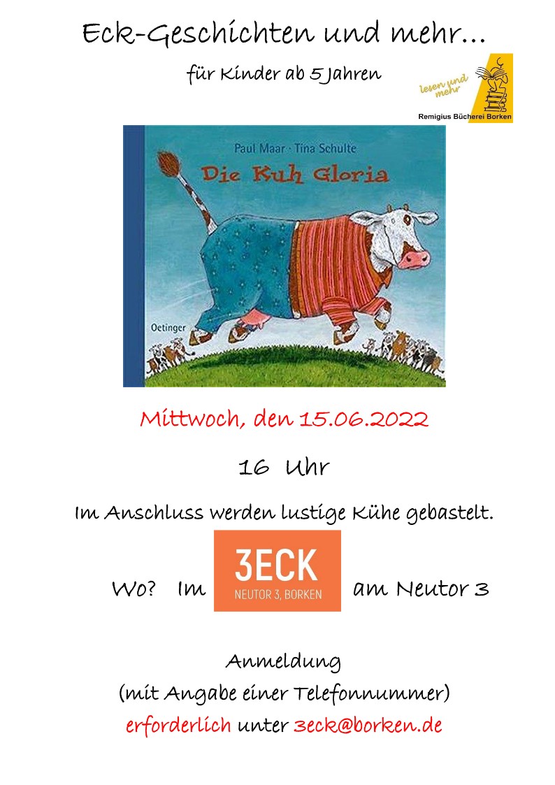 Plakat zu den ECK-Geschichten am 15. Juni in Borken.