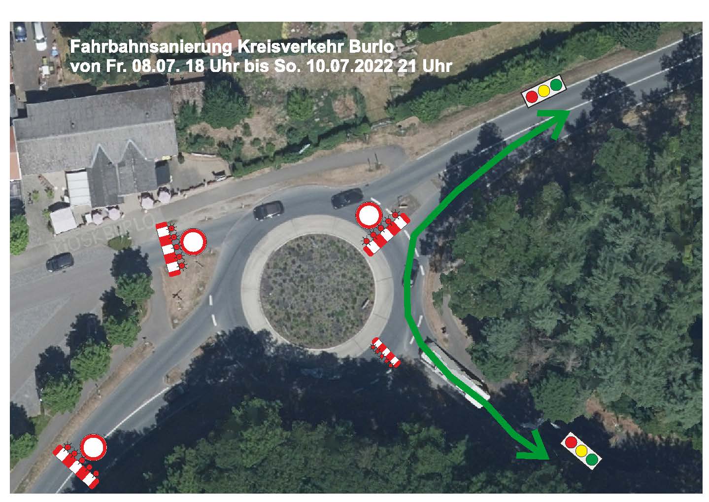 Sanierung Kreisverkehr Burlo