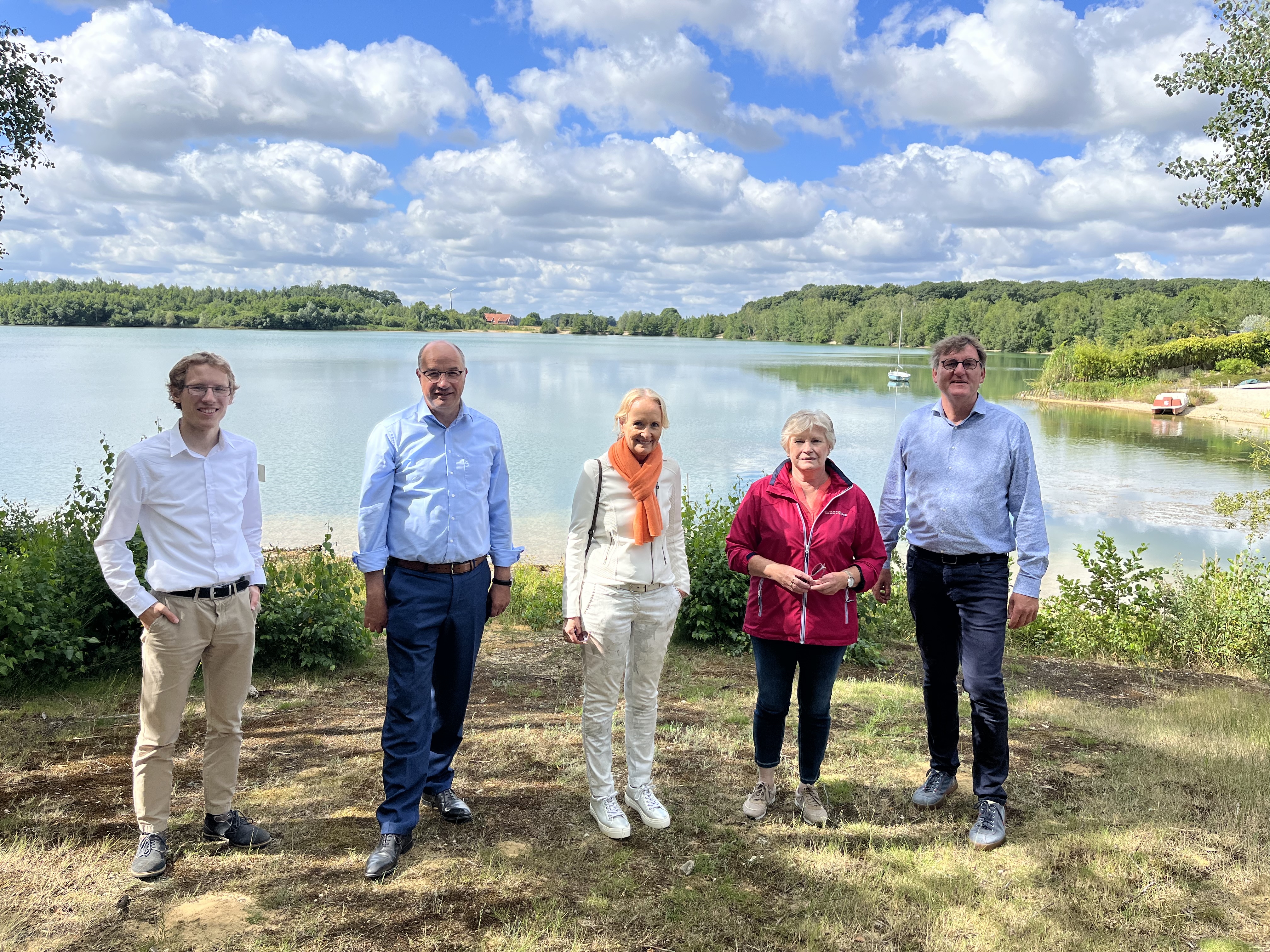 Auch der Klostersee in Burlo wurde bei der Sommer-Radtour durch Burlo besucht.