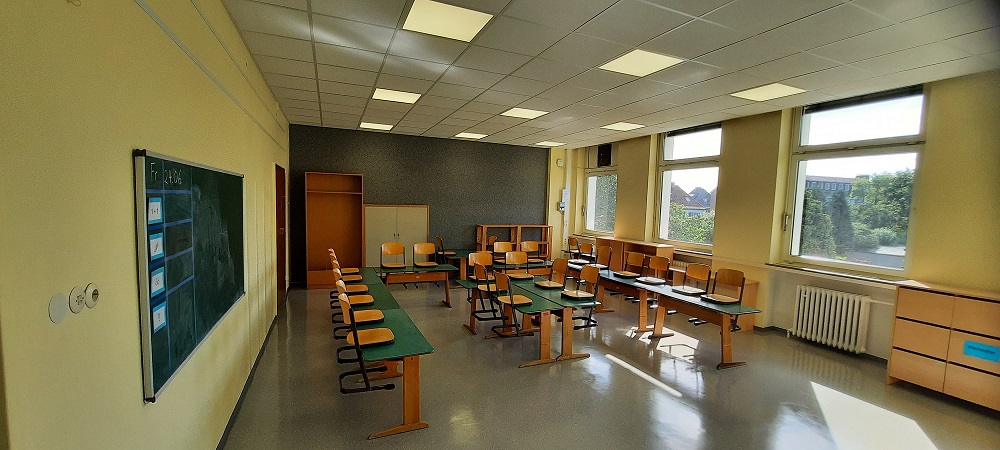 Johann-Walling-Schule Akustikdecke mit LED