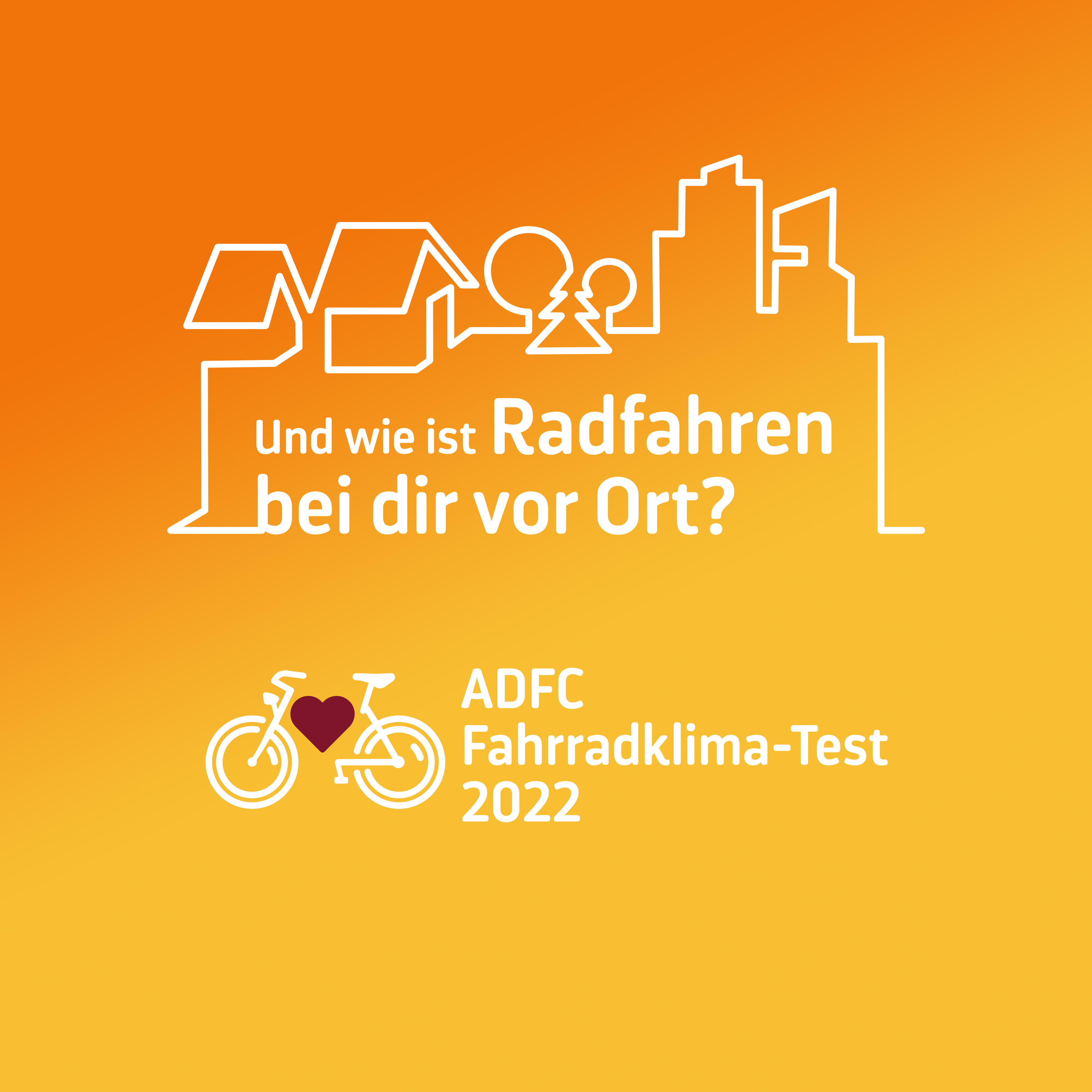 Der ADFC und die Stadt Borken rufen Bürgerinnen und Bürger dazu auf, an dem ADFC-Fahrradklima-Test 2022 teilzunehmen unter www.fahrradklima-test.de.