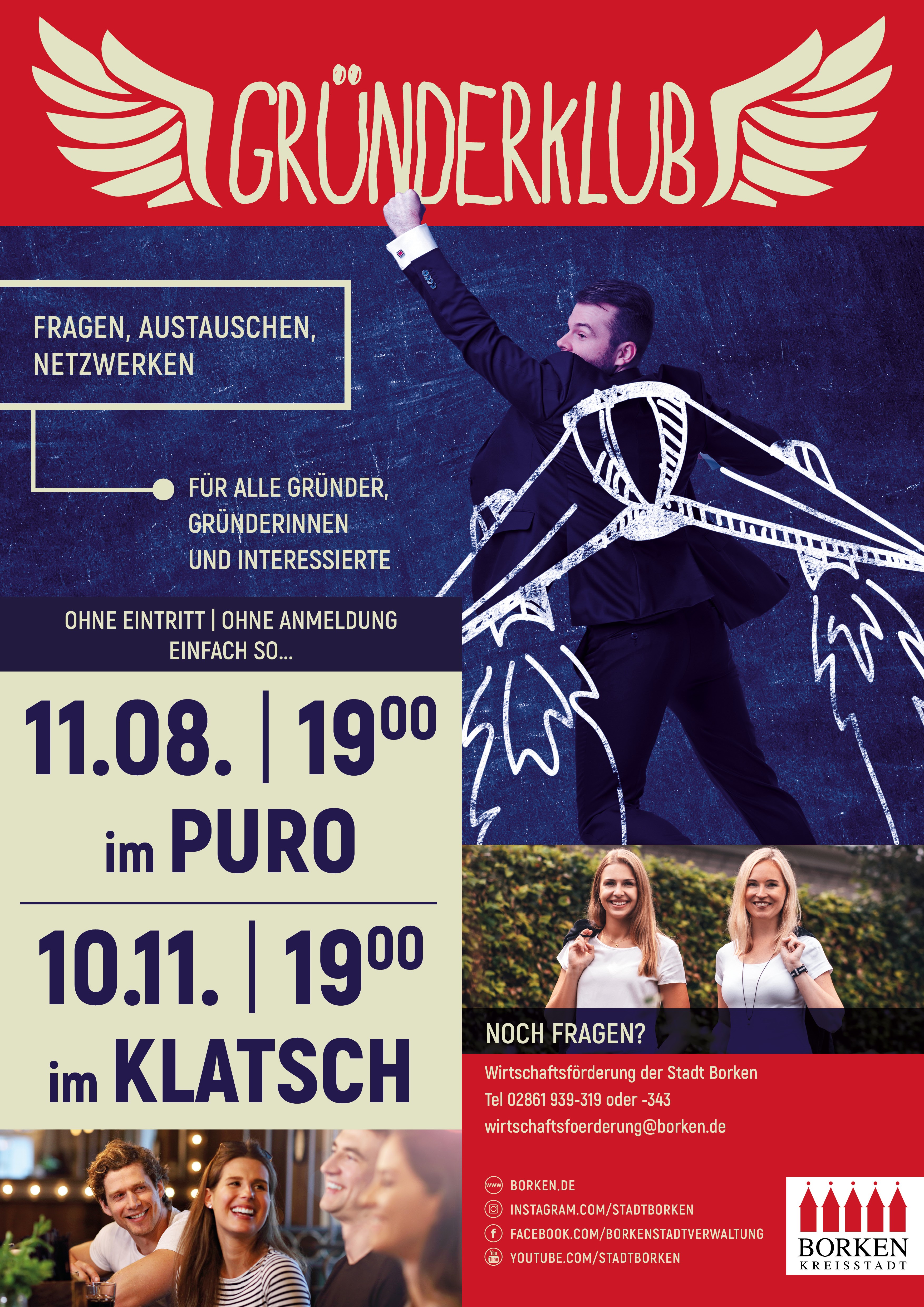 Plakat Gründerclub