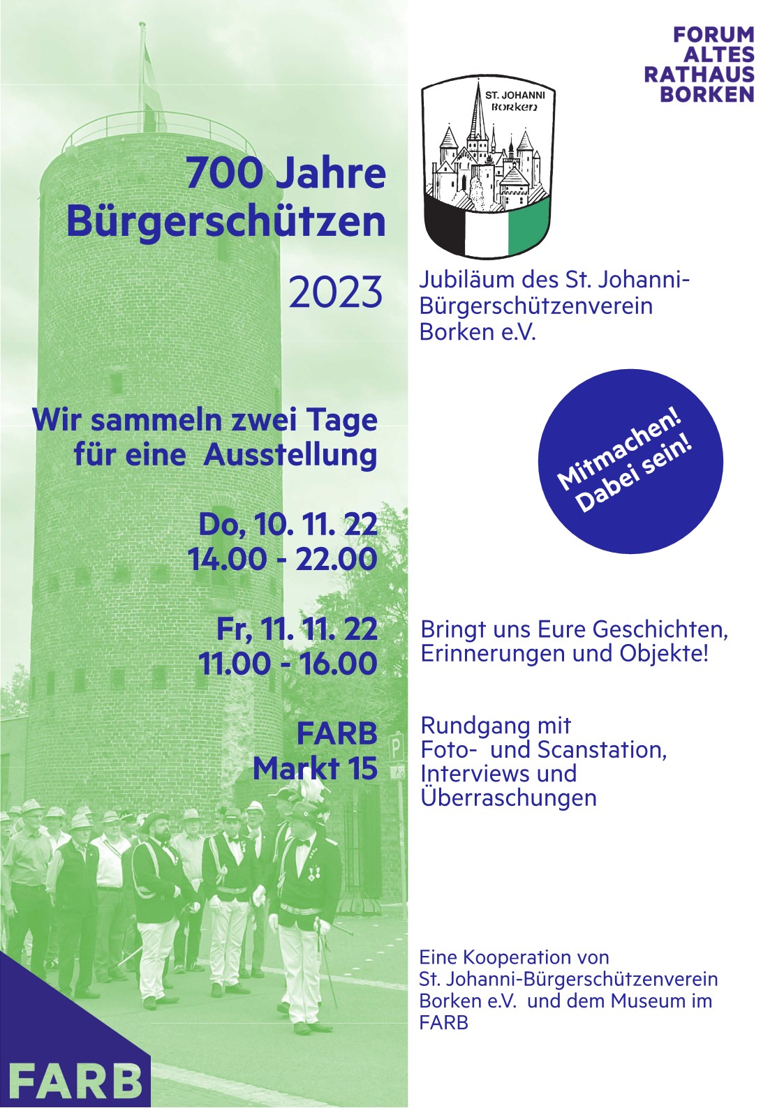 Offizielles Plakat der Schützentage.