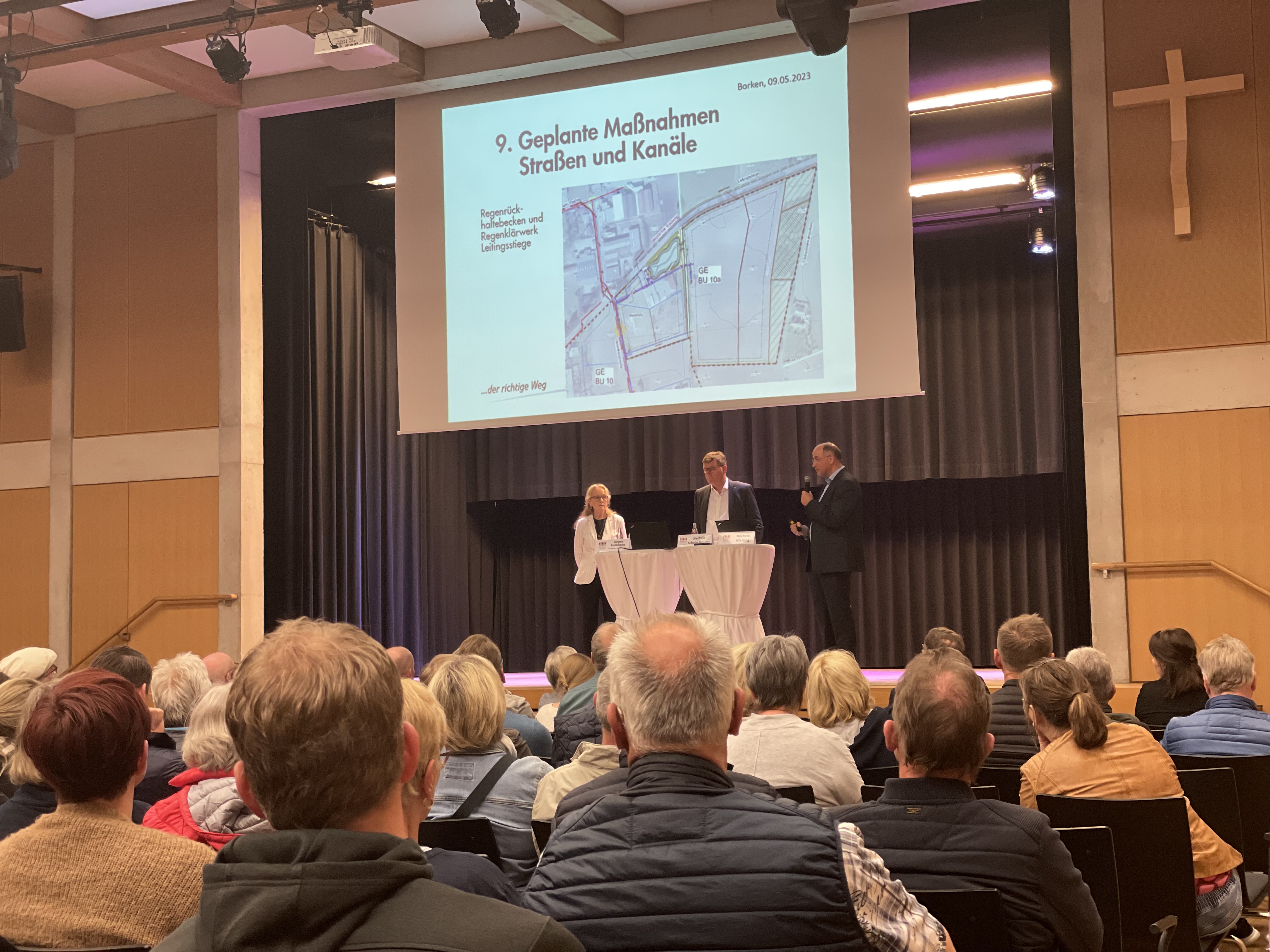 Am 9. Mai 2023 fand eine öffentliche Informationsveranstaltung der Stadt Borken im Forum Mariengarden in Burlo statt.