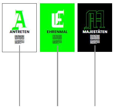 Erste Visualisierung des Schützen ABC.