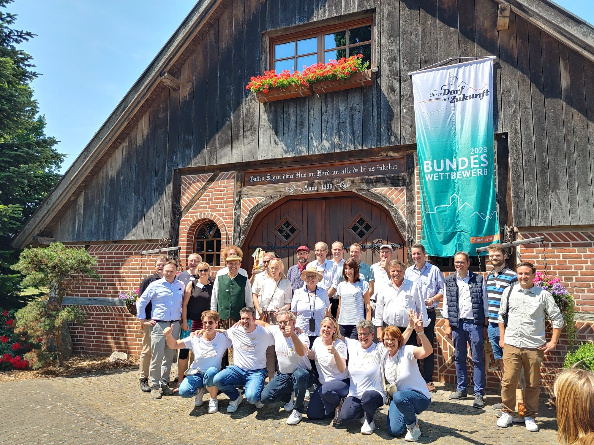 Das nordrhein-westfälische Dorf Marbeck im Kreis Borken gewinnt Gold im Bundeswettbewerb „Unser Dorf hat Zukunft“ 2023.