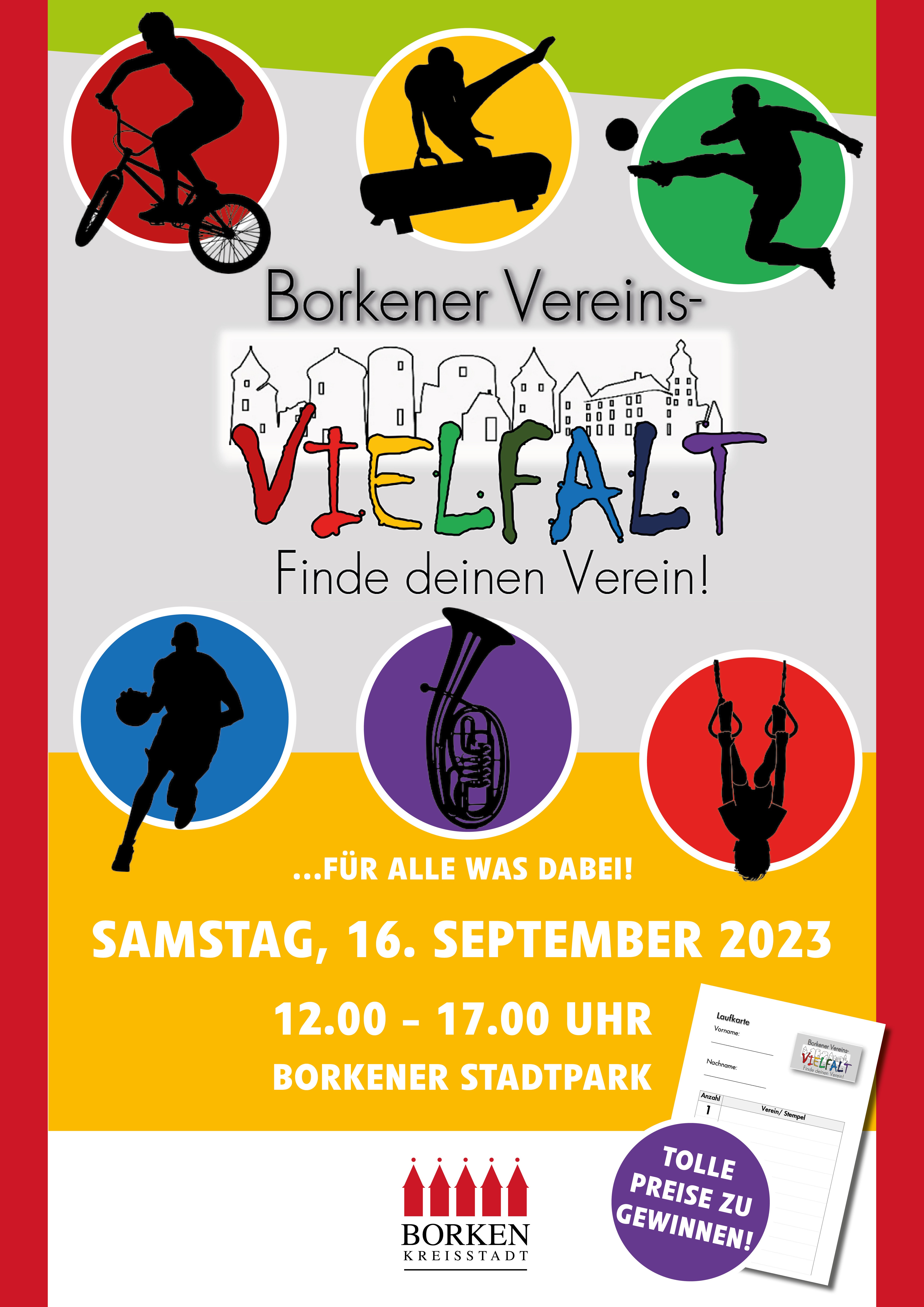 Das Plakat zur dritten „Borkener Vereinsvielfalt“.