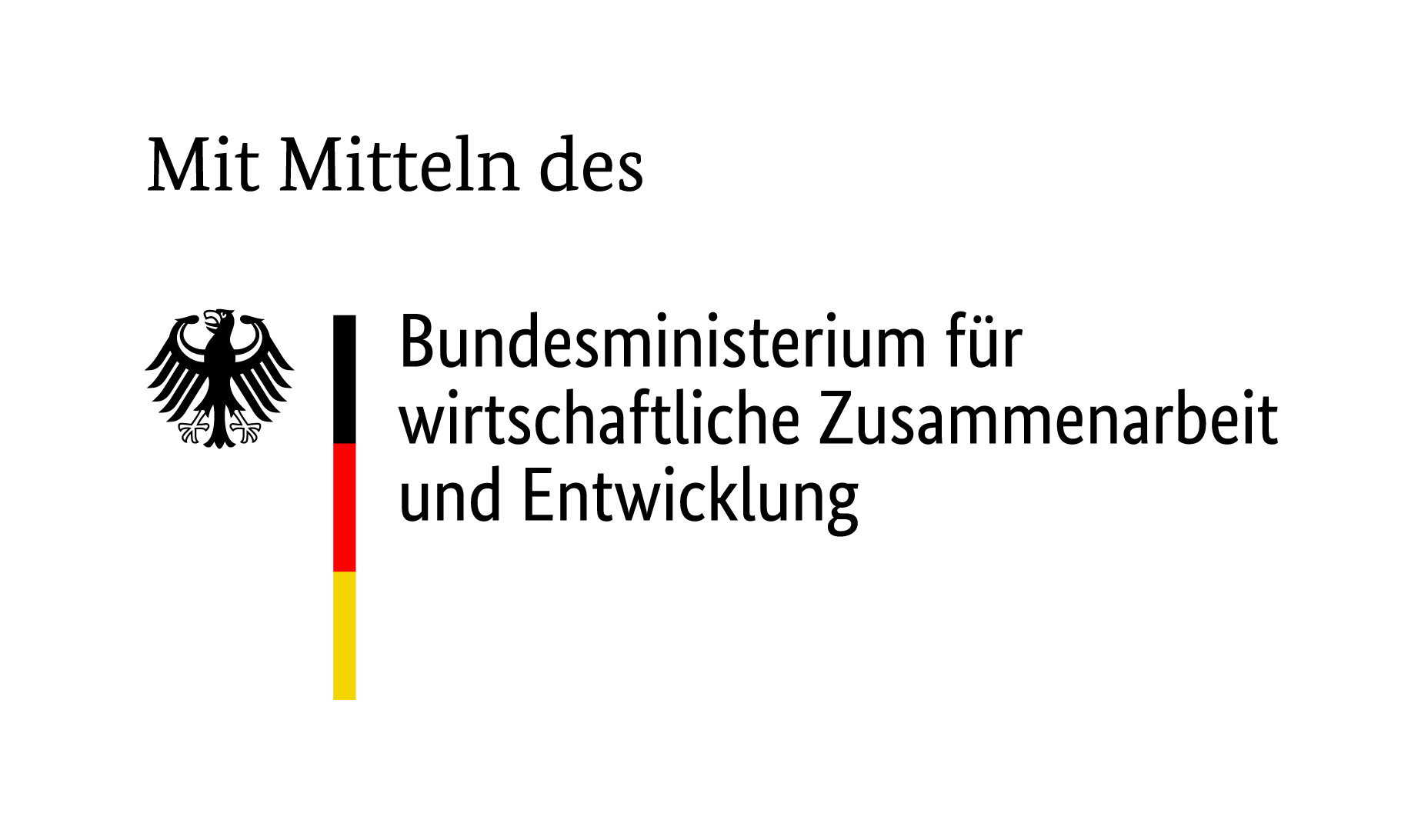 Das Logo des Bundesministeriums für wirtschaftliche Zusammenarbeit und Entwicklung.